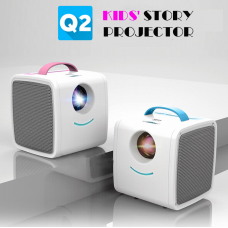 Детский мини проектор Q2 Kids Story Projector Pink / Портативный проектор