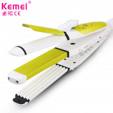 Kemei КМ-2208 для укладки волос 3в1 плойка гофре утюжок