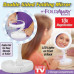 Зеркало с подсветкой и подставкой круглое fold away