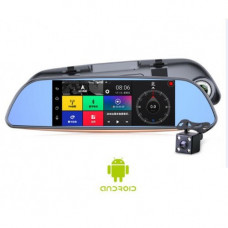 Зеркало регистратор, 7" сенсор, 2 камеры, Sim карта, GPS навигатор, WiFI, Android
