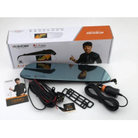 Зеркало видеорегистратор DVR C12 с двумя камерами Full HD, Автомобильное зеркало видеорегистратор 4,3"