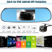 Видеорегистратор-зеркало DVR CT600 две камеры FullHD / Android / GPS / WiFi