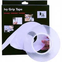 Многоразовая крепежная лента Ivy Grip Tape 1м, двухсторонняя клейкая лента