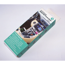 Автомобильный FM-модулятор CM-S16BL+BT, трансмиттер c Bluetooth, AUX, 2 USB, microSD/TF