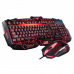 Профессиональная игровая клавиатура + мышь V100 с подсветкой