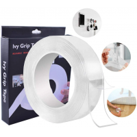 Многоразовая крепежная лента Ivy Grip Tape 5м, Двухсторонняя клейкая лента