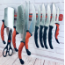 Набор кухонных ножей Contour Pro Knives (Контр Про) из 10 предметов + магнитная рейка