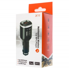 Автомобильный FM модулятор X11 ВТ с Bluetooth и USB зарядкой