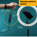 Профессиональная кольцевая Led лампа S31, управление на проводе, питание usb, диаметр 33 см без штатива