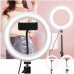 Кольцевая LED лампа RING FILL LIGHT LC-330 диаметр 33см, питание usb, Кольцевая селфи лампа без штатива