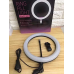Кольцевая светодиодная лампа RING FILL LIGHT диаметром 26 см с держателем телефона, питание от usb без штатива
