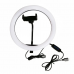 Кольцевая светодиодная лампа RING FILL LIGHT диаметром 26 см с держателем телефона, питание от usb без штатива
