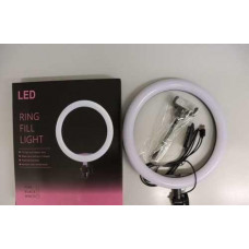 Кольцевая светодиодная лампа RING FILL LIGHT с держателем телефона, питание от usb диаметром 26см без штатива