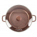 Кастрюля LEXICAL LM-010212-5 LORD Marble Casserole с антипригарным покрытием 36 см, Golden