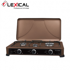 Газовая плита таганок LEXICAL LGS-2813-5 настольная на 3 конфорки