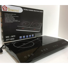 Индукционная плита DOMOTEC MS-5872 на 2 конфорки по 2000 Вт, цвет Серый