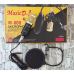 Студийный конденсаторный микрофон DM-800 со стойкой и ветрозащитой Black/Gold