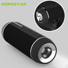 Портативная колонка HOPESTAR P11 с фонариком и  креплением для велосипеда (Bluetooth, TF, USB, AUX)