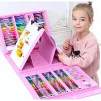 Детский набор для творчества и рисования 208 предметов (pink)