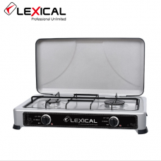 Газовая плита LEXICAL LGS-2812-8 на 2 конфорки Silver 3.7KW