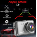 Автомобильный видеорегистратор Anytek X31 1080P FHD 3,0 " / Двойной объектив / G-сенсор / Ночное видение
