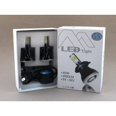 Автолампы светодиодные G5 LED H4 40W 6000K  c цоколем H4 (2 штуки)