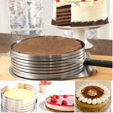 Кондитерское кольцо для ровной нарезки коржей торта Cake Slicing Ring