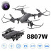 Квадрокоптер RC Drone CTW 8807W c WiFi камерой / Дрон складывающийся корпус