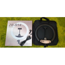 Кольцевая светодиодная лампа RING LIGHT ZB-R14 + сумка,с держателем телефона диаметром 35 см без штатива
