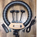 Кольцевая LED лампа RING LIGHT ZB-F348 диаметром 45см с пультом и 3 держателями без штатива