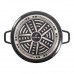 Кастрюля LEXICAL LM-010212-1 LORD Marble Casserole с антипригарным покрытием,  Black