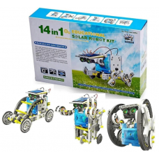 Конструктор робот на солнечной батарее- 14 in 1 Educational Solar Robot
