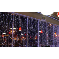 Электрическая гирлянда Водопад 500 Led 3м х 2м холодно-белый ,прозрачный провод