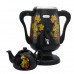 Электрический самовар LEXICAL LSV-0801 1800W с керамическим заварочным чайником, Белый, Черный
