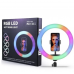 Кольцевая LED лампа RGB-260 диаметр 26см (381-410) / Разноцветная кольцевая лампа