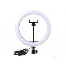 Кольцевая LED лампа Z1 диаметр 26см, питание usb, управление на проводе