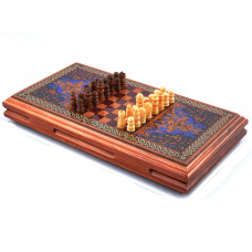 Игровой набор XLY-730 3в1 нарды шахматы и шашки (32х32 см)