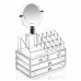 Настольный органайзер для косметики с зеркалом Cosmetic Organizer акриловый