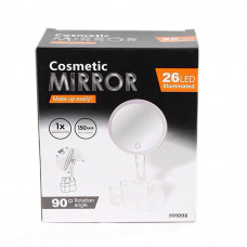 Настольное косметическое зеркало 26LED 360° с органайзером HH098 XH-086