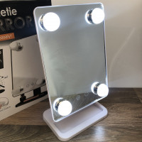 Зеркало для макияжа с LED подсветкой Cosmetie Mirror 360 HH083 настольное косметическое