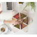 Вращающаяся тарелка для закусок фруктов и сладкого Snack-box Combination Fruit Plate 1 ярус 7отсеков
