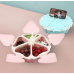 Органайзер для сладостей Peach Heart Shape 5 отсеков с подставкой для телефона WO-27 розовый