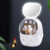 Органайзер для косметики 4 секции с LED зеркалом (Белый)(W-25)