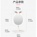 Зеркало овальное с LED подсветкой для макияжа с держателем бижутерии Белое (W-27)