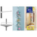 Угловая полка для ванной комнаты  Multi Corner Shelf, высота 2.6 м