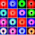 Лампа LED для селфи эффект солнца RGB + пульт
