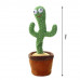 Танцующий кактус - повторюшка Dancing Cactus, поющий 120 песен с подсветкой