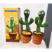 Танцующий кактус - повторюшка Dancing Cactus, поющий 120 песен с подсветкой