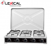 Газовая плита LEXICAL LGS-2815-1 настольная на 5 конфорок