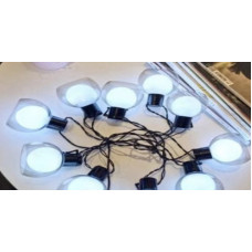 Светодиодная Гирлянда новогодняя 10 LED шаров 3x2 м 200LED RD 249 Цвет ламп Холодный Белый